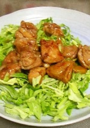 鶏の甘酢照り焼き春キャベツ添え-レシピのメイン写真