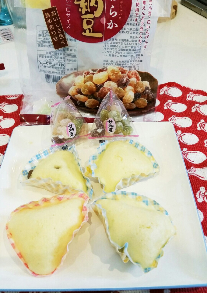 甘納豆蒸しパン　一才半の息子のおやつに-レシピのメイン写真