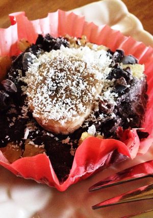 リメイク黒豆と豆腐チョコムース風マフィン-レシピのメイン写真