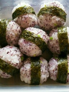 ゆかりとお豆の手毬おにぎり✨-レシピのメイン写真