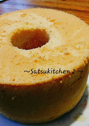 桜香る★ふんわり春の桜シフォンケーキ-レシピのメイン写真
