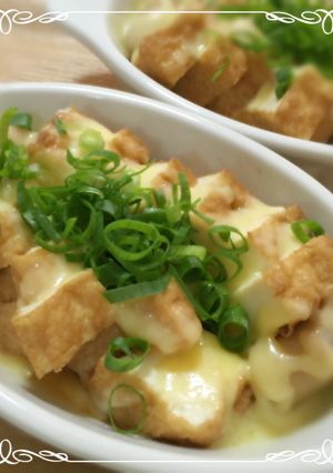 超簡単☆厚揚げの麺つゆチーズ焼き-レシピのメイン写真