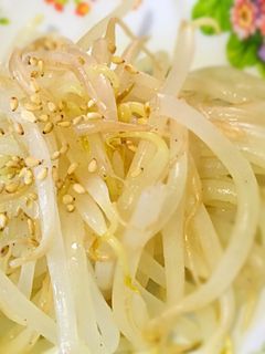 電子レンジで簡単時短♡もやしのナムル!-レシピのメイン写真