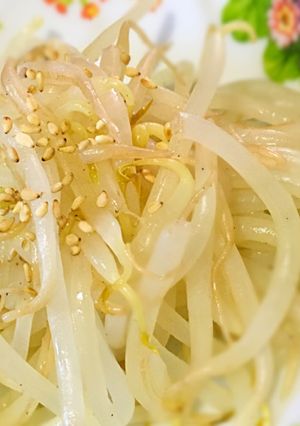 電子レンジで簡単時短♡もやしのナムル！-レシピのメイン写真