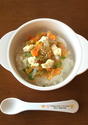 離乳食後期(10か月)☆中華あんかけご飯-レシピのメイン写真