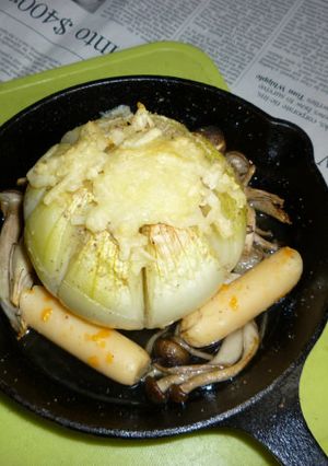 ニトスキで玉ねぎの丸ごとステーキ-レシピのメイン写真