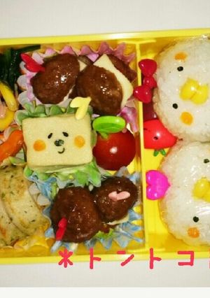 にわとりおにぎり☆キャラ弁-レシピのメイン写真
