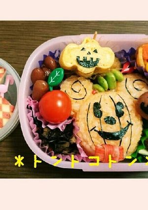♬ミッキーのハロウィン弁当♬キャラ弁-レシピのメイン写真