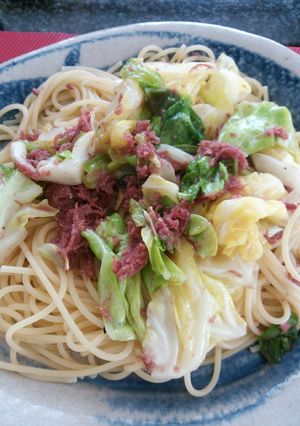 コンビーフパスタ-レシピのメイン写真