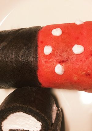 ミニーちゃん ロールケーキ-レシピのメイン写真
