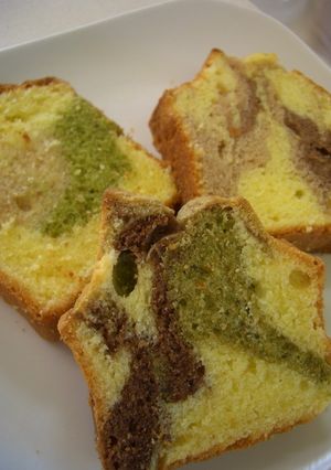 カラフル♡マーブル♡パウンドケーキ-レシピのメイン写真