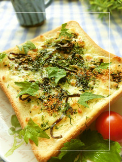 磯*紫蘇香る❀胡麻チーズ和トースト-レシピのメイン写真