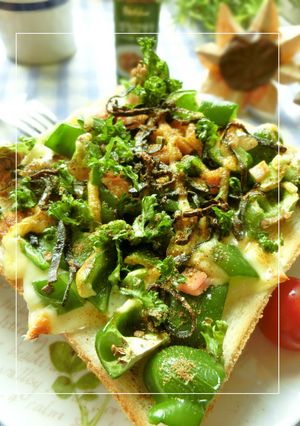 ピーマン×ベーコンのSPICY和トースト-レシピのメイン写真