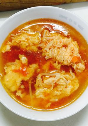 蕃茄蛋花湯〜トマトと卵の中華スープ〜-レシピのメイン写真