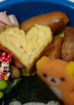 しらす入りハートの卵焼-レシピのメイン写真