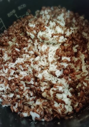 茹で小豆の皮入りご飯-レシピのメイン写真