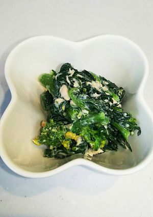 菜の花とツナの味噌マヨ和え-レシピのメイン写真