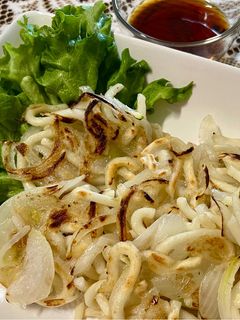 玉ねぎとうどんのお焼き-レシピのメイン写真
