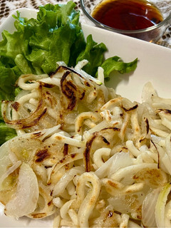 玉ねぎとうどんのお焼き-レシピのメイン写真