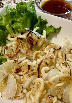 玉ねぎとうどんのお焼き-レシピのメイン写真