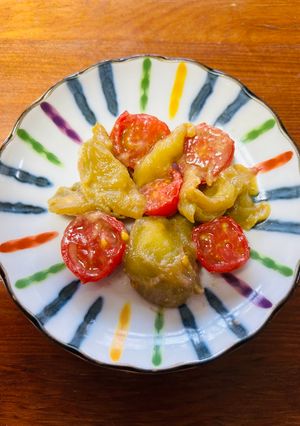 ナスとトマトの炒め物(ノンオイル)-レシピのメイン写真