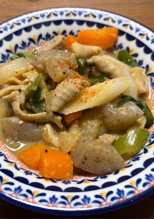 野菜たっぷりわが家のもつ煮込み-レシピのメイン写真