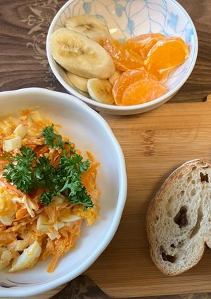 爽やかな卵とにんじんの朝食サラダ-レシピのメイン写真