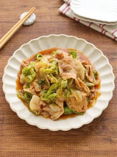 旨辛♡豚肉とレタスのレンジ蒸し-レシピのメイン写真