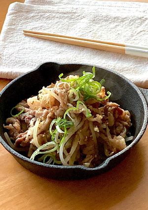 すぐでき＊豚こまともやし甘辛ダレ＊-レシピのメイン写真