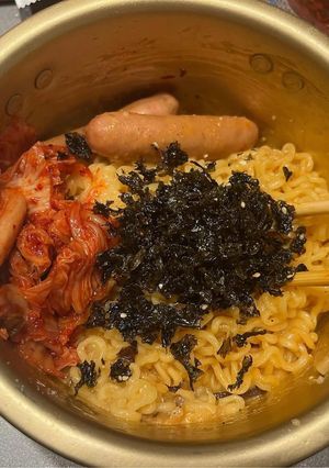 ローマ式辛ラーメンカルボナーラ-レシピのメイン写真