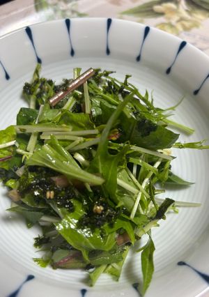 簡単☆ほうれん草と水菜の簡単サラダ-レシピのメイン写真