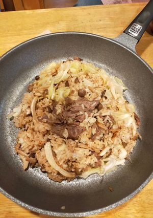 牛肉とキャベツの塩胡椒炒飯-レシピのメイン写真