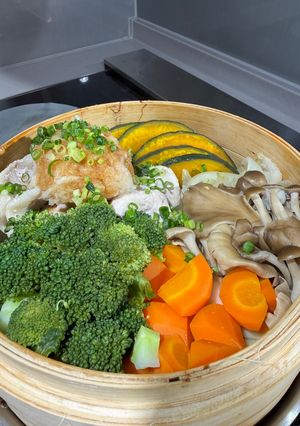 豚ロースのおろしポン酢せいろ蒸し-レシピのメイン写真