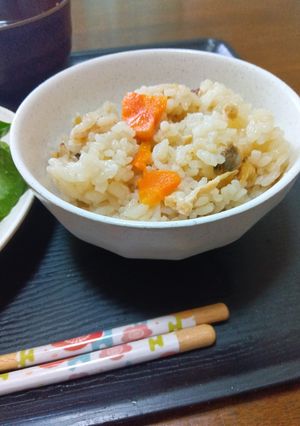 お鍋で♪あさりの炊き込みご飯-レシピのメイン写真