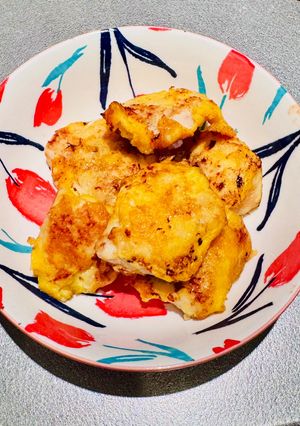 まるでもも肉！濃厚鶏むねチーズピカタ-レシピのメイン写真