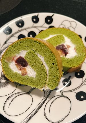 米粉のおやつ🐾抹茶のロールケーキ-レシピのメイン写真