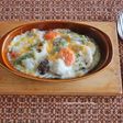 そば粉と冷凍和風野菜ミックスで〜グラタン