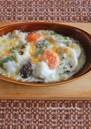 そば粉と冷凍和風野菜ミックスで〜グラタン-レシピのメイン写真
