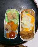 レンジ簡単洋風プルコギ味オムライス弁当