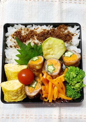 6/5ﾖｯﾁｬﾝ☆肉巻きお弁当-レシピのメイン写真