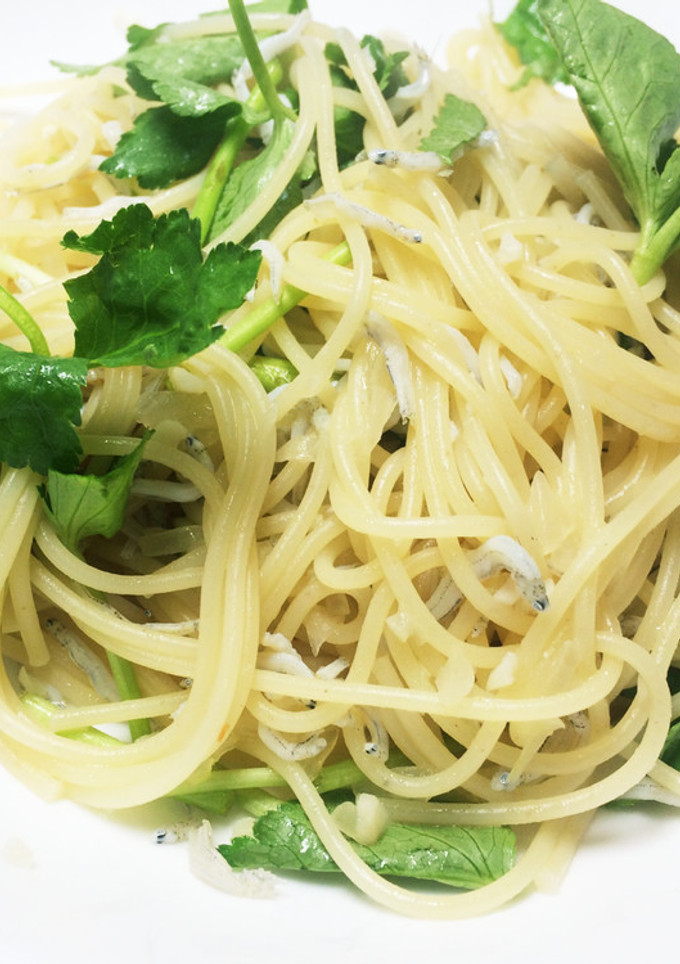 しらすと三つ葉の和風パスタ-レシピのメイン写真