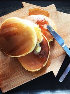 なぜかもちもち!しっとり!ホットケーキ-レシピのメイン写真