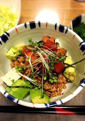 酵素玄米★まぐろ豆腐アボカド☆明太マヨ丼-レシピのメイン写真
