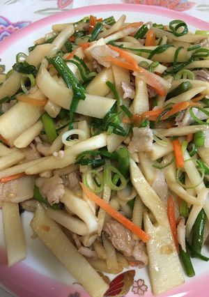 簡単な筍と豚肉炒め-レシピのメイン写真