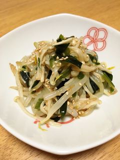 レンチンもやし♡えのきワカメ入りナムル-レシピのメイン写真
