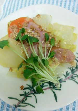 まるごとにんじんジャガキャベツ温サラダ-レシピのメイン写真