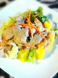 じゃがいもと牛肉のごまドレサラダ-レシピのメイン写真