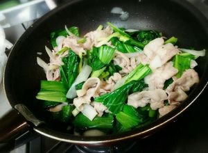 行者にんにく(アイヌネギ)と豚肉の炒め物-レシピのメイン写真