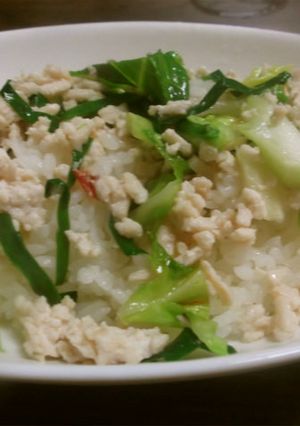 塩味鶏そぼろ丼-レシピのメイン写真