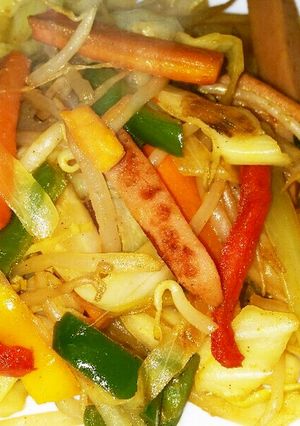 魚肉ソーセージカレー炒め-レシピのメイン写真